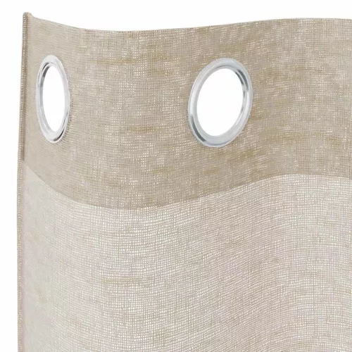 Voile Függöny függönyökkel 2 pcs Homokszín 140x225cm Poliészter