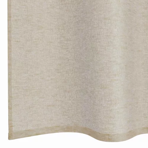 Voile Függöny függönyökkel 2 pcs Homokszín 140x225cm Poliészter