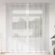 Voile Függöny 2 pcs Világosszürke 140x245cm Poliészter
