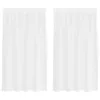 Voile Függöny függönyökkel 2 pcs Fehér 140x140cm Poliészter