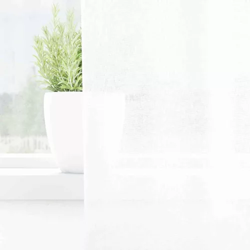 Voile Függöny függönyökkel 2 pcs Fehér 140x140cm Poliészter