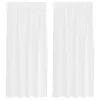 Voile Függöny függönyökkel 2 pcs Fehér 140x175cm Poliészter