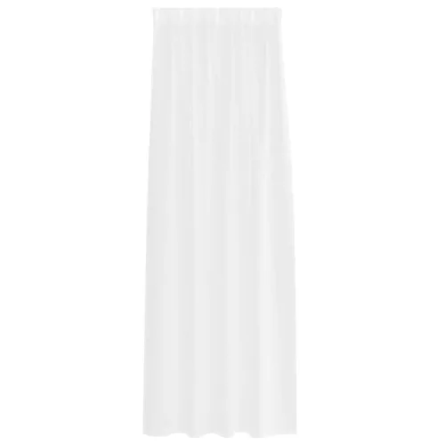Voile Függöny függönyökkel 2 pcs Fehér 140x245cm Poliészter