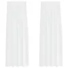Voile Függöny függönyökkel 2 pcs Fehér 140x260cm Poliészter