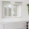 Voile Függöny függönyökkel 2 pcs Krém 140x140cm Poliészter