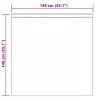 Voile Függöny függönyökkel 2 pcs Krém 140x140cm Poliészter