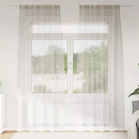  Voile Függöny függönyökkel 2 pcs Krém 140x260cm Poliészter