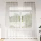 Voile Függöny függönyökkel 2 pcs Krém 140x260cm Poliészter
