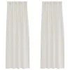 Voile Függöny függönyökkel 2 pcs Krém 140x260cm Poliészter