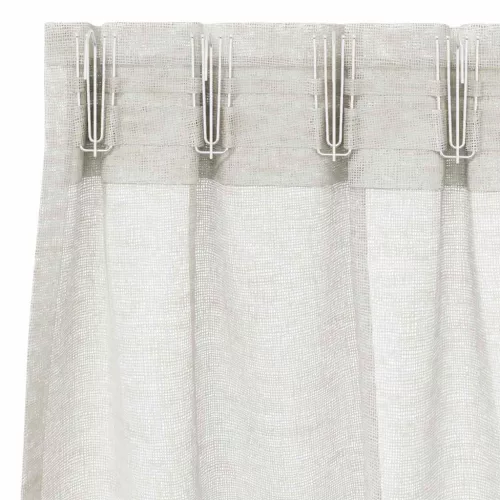 Voile Függöny függönyökkel 2 pcs Krém 140x260cm Poliészter
