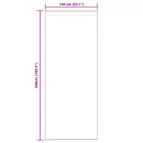 Voile Függöny függönyökkel 2 pcs Krém 140x260cm Poliészter