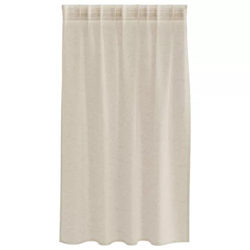 Voile Függöny függönyökkel 2 pcs Homokszín 140x140cm Poliészter