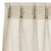 Voile Függöny függönyökkel 2 pcs Homokszín 140x225cm Poliészter