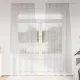 Voile Függöny 2 pcs Világosszürke 140x245cm Poliészter