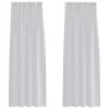 Voile Függöny 2 pcs Világosszürke 140x260cm Poliészter