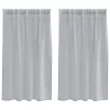 Voile Függöny 2 pcs Sötétszürke 140x140cm Poliészter