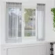 Voile Függöny 2 pcs Sötétszürke 140x175cm Poliészter
