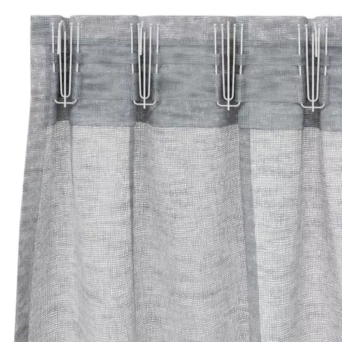 Voile Függöny 2 pcs Sötétszürke 140x175cm Poliészter