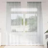 Voile Függöny 2 pcs Sötétszürke 140x225cm Poliészter