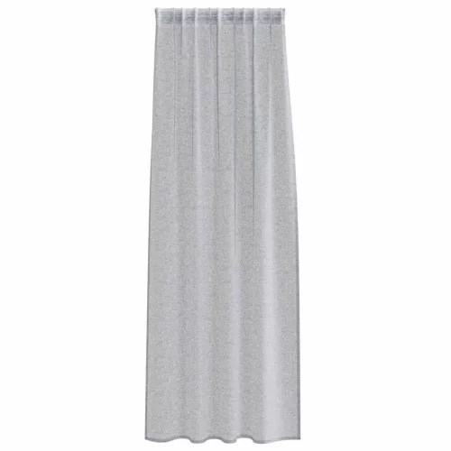 Voile Függöny 2 pcs Sötétszürke 140x245cm Poliészter