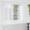 Voile Függöny függönyökkel 2 pcs Fehér 140x175cm Poliészter