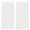 Voile Függöny függönyökkel 2 pcs Fehér 140x245cm Poliészter