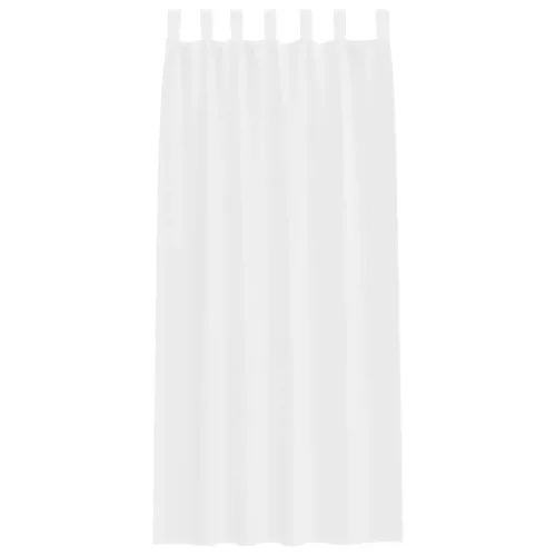 Voile Függöny függönyökkel 2 pcs Fehér 140x245cm Poliészter