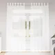 Voile Függöny függönyökkel 2 pcs Fehér 140x260cm Poliészter