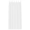 Voile Függöny függönyökkel 2 pcs Fehér 140x260cm Poliészter