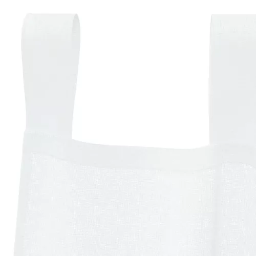 Voile Függöny függönyökkel 2 pcs Fehér 140x260cm Poliészter