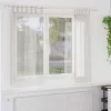 Voile Függöny függönyökkel 2 pcs Krém 140x175cm Poliészter