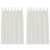 Voile Függöny függönyökkel 2 pcs Krém 140x175cm Poliészter