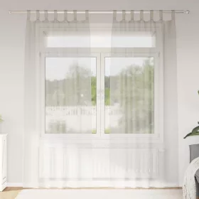   Voile Függöny függönyökkel 2 pcs Krém 140x225cm Poliészter