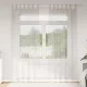 Voile Függöny függönyökkel 2 pcs Krém 140x245cm Poliészter