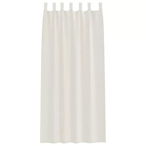 Voile Függöny függönyökkel 2 pcs Krém 140x260cm Poliészter
