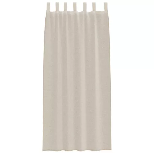 Voile Függöny függönyökkel 2 pcs Homokszín 140x260cm Poliészter
