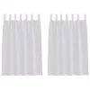 Voile Függöny 2 pcs Világosszürke 140x140cm Poliészter