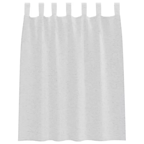 Voile Függöny 2 pcs Világosszürke 140x140cm Poliészter