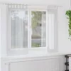 Voile Függöny 2 pcs Világosszürke 140x175cm Poliészter