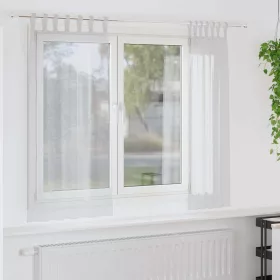 Voile Függöny 2 pcs Világosszürke 140x175cm Poliészter