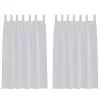Voile Függöny 2 pcs Világosszürke 140x175cm Poliészter