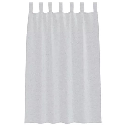 Voile Függöny 2 pcs Világosszürke 140x175cm Poliészter