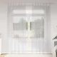 Voile Függöny 2 pcs Világosszürke 140x225cm Poliészter