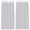 Voile Függöny 2 pcs Világosszürke 140x245cm Poliészter