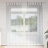 Voile Függöny 2 pcs Sötétszürke 140x225cm Poliészter