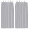 Voile Függöny 2 pcs Sötétszürke 140x225cm Poliészter
