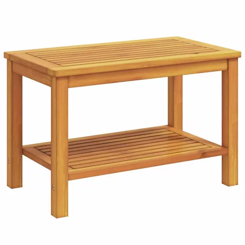 Dohányzóasztal Barna 70 x 40 x 45 cm tömör akácfa