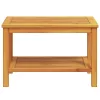 Dohányzóasztal Barna 70 x 40 x 45 cm tömör akácfa