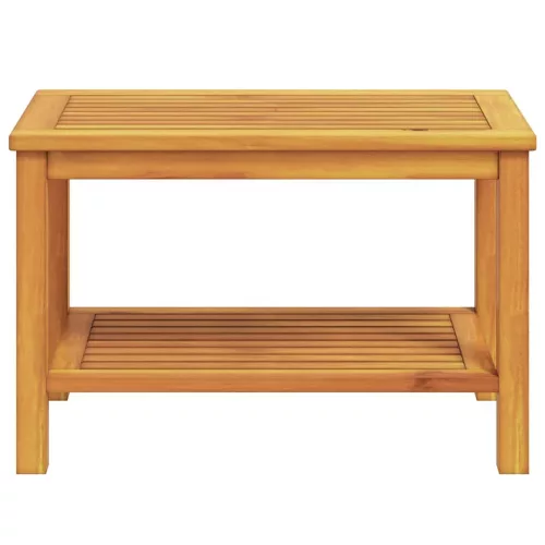 Dohányzóasztal Barna 70 x 40 x 45 cm tömör akácfa
