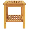 Dohányzóasztal Barna 70 x 40 x 45 cm tömör akácfa